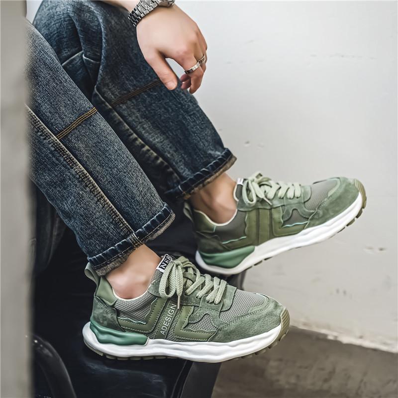 Мужская противоскользящая износостойкая модная повседневная и спортивная обувь с сеткой — фото 15