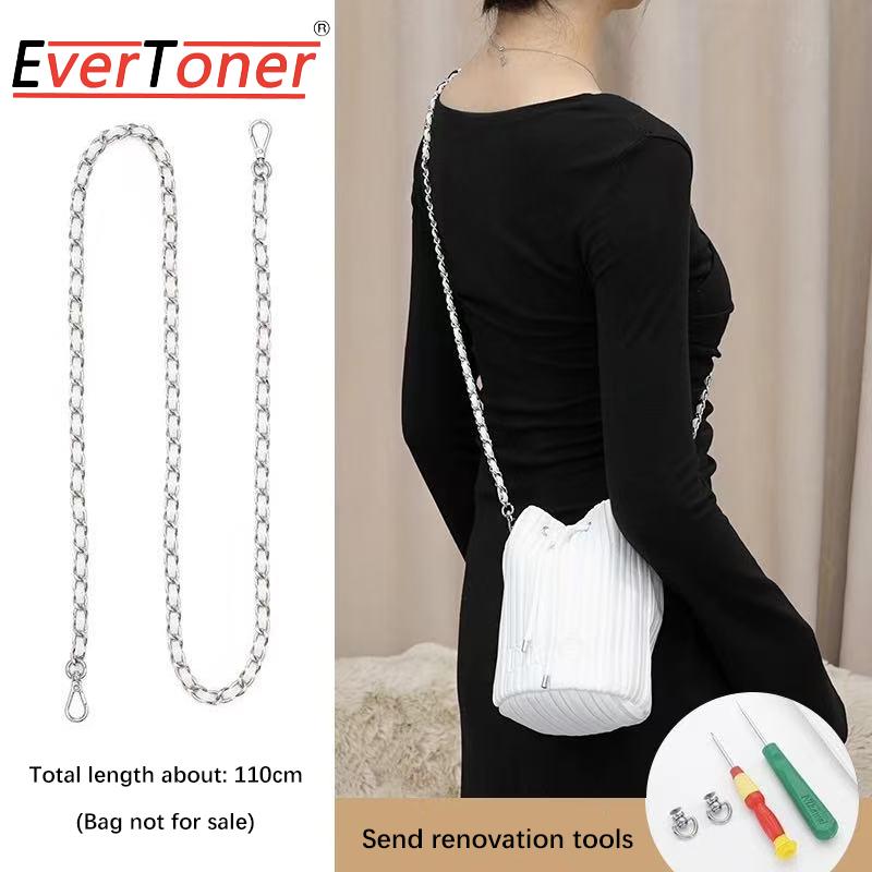 EverToner Pearl Bag Chain Crossbody Strap Lanyard Extender DIY Accessories Pearl Handbag Strap Replacement Accessories