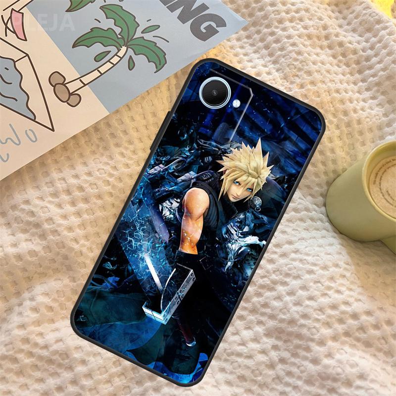 FINAL FANTASY Cloud Strife Case For Realme C55 C71 C67 C51 C75 C63 C61 C65 C53 C35 11 12 13 14 Pro Plus GT6 GT7 15 Pro