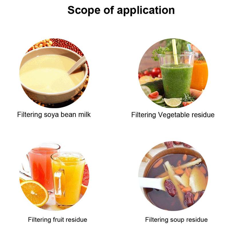 100 Mesh Gauze Filter Bag Multipurpose Reusable Liquid Food Strainer For Juice