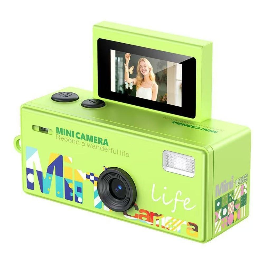 

Gifts Flip Screen Keychain Thumb Camera Retro Bag Charm Digital Camera with Video Recording Mini Outdoor Sports Camera
