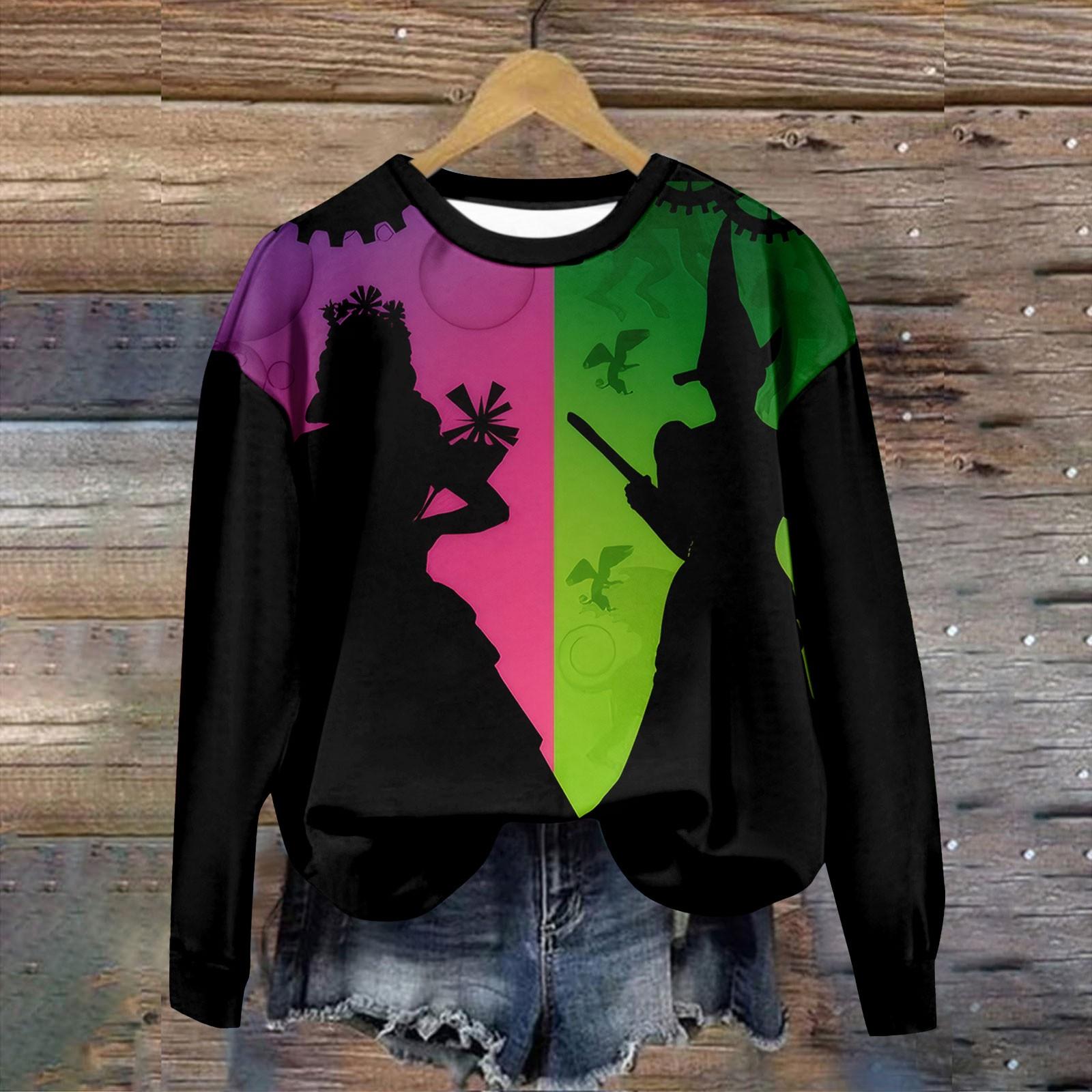 

Женские топы с круглым вырезом, хлопковый женский повседневный модный пуловер с длинным рукавом и круглым вырезом M горячий розовый