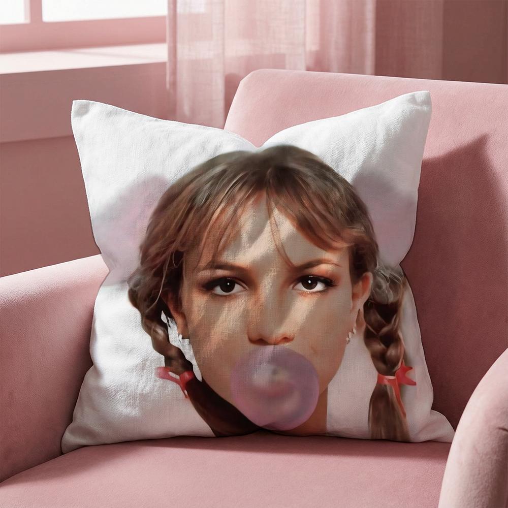 B-Britney Spears SINGER Cushion Cover Multi-Scene Pillow Cover for Home & Car - Reversible, Soft & Durable for Daily Use