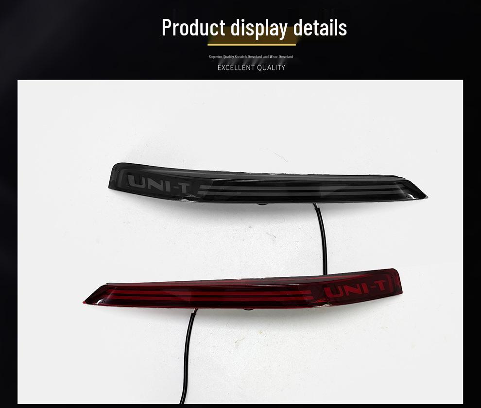 Changan UNIT Rear Bumper LED Reflector: Brake & Flowing Turn Signal Anti-Collision Light.
