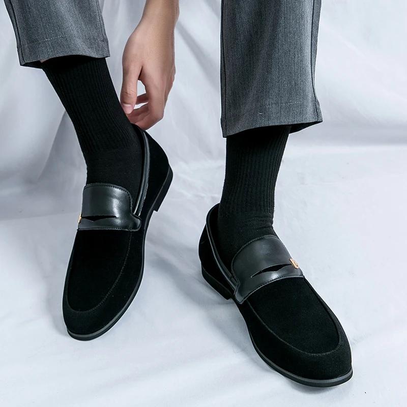 Fashion Hot Selling Classic Men's Loafers Europe America Soft Soled Comfortable Flat Casual Shoes Office Commuting Men's Work Shoes