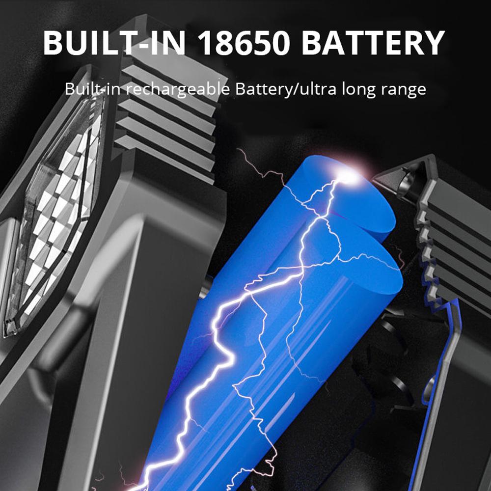 Outdoor Portable Camping Fishing Flashlight Work Light Multi-Modes Solar Powered High Brightness