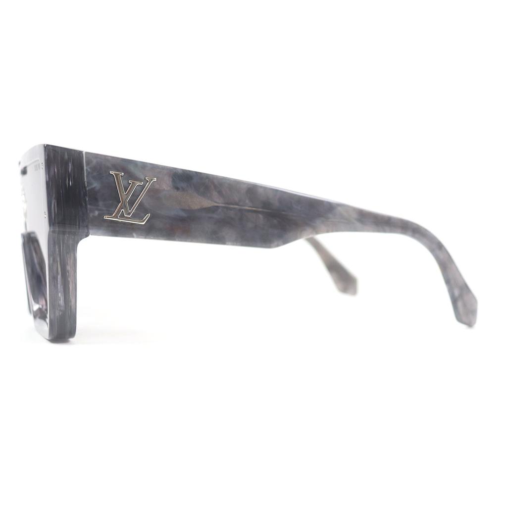 Great LOUIS VUITTON Sunglasses Cyclone Marble Pattern Blue Mens Z1789E Used
