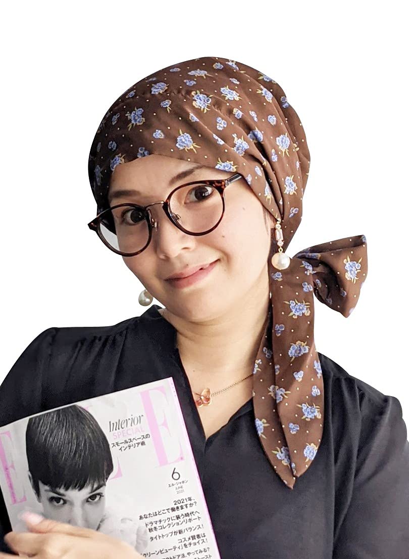 

MY Medical Care Chemotherapy Petit Antique Flower [KISS LIFE] Hat, Hat, Women s, Turban, (VINTAGE BROWN) (kml100123d)