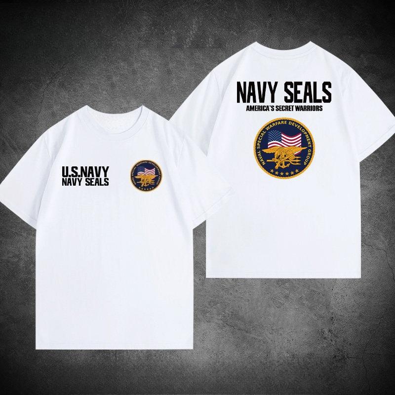 American Navy Seals Themed Tshirt for Military Enthusiasts Style Highquality Unisexs Clothing Women Summer T Shirt