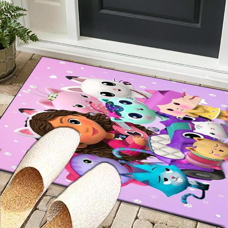 Colorful Friends Dollhouse Office Rug Chair Mat, Game Carpet, Suitable for Front Door, Bedroom, Living Room, Desk, Holiday Gift