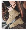 Winterstiefel aus Samt für Herren, hohe Stiefel, warm, dick, koreanischer Stil, All-Match, kurze Arbeitsstiefel aus Baumwolle