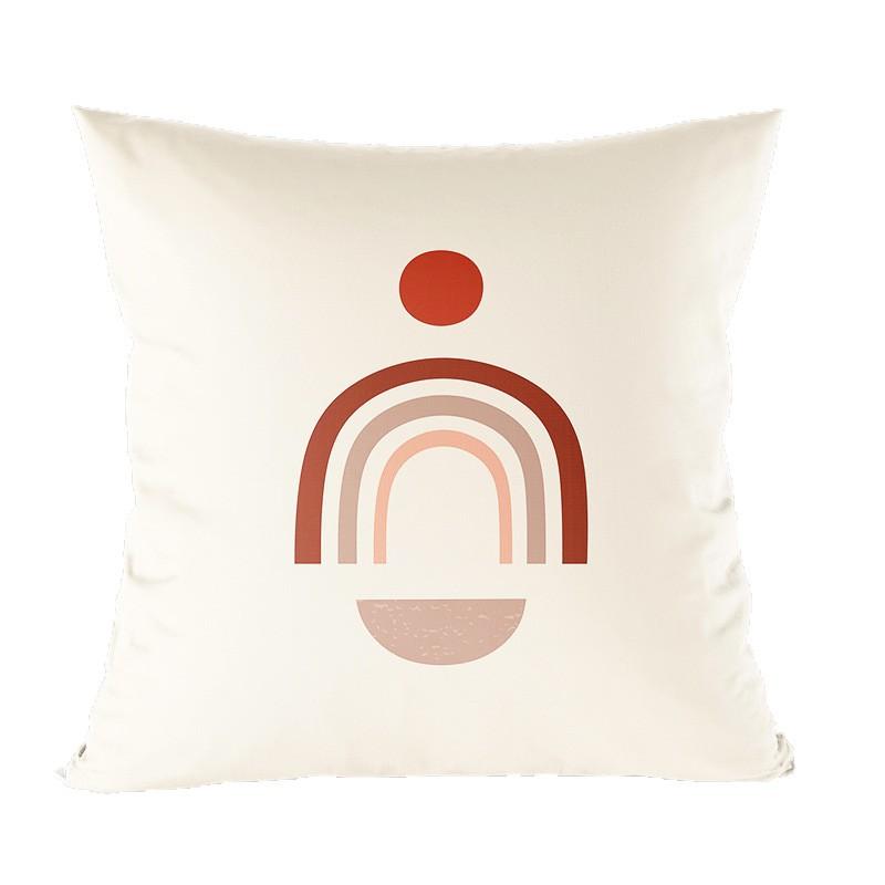 Nordic Light Luxury Wabi-sabi Style Pillow Abstract Color Simple Modern Sofa Cushion Office Bed Pillow