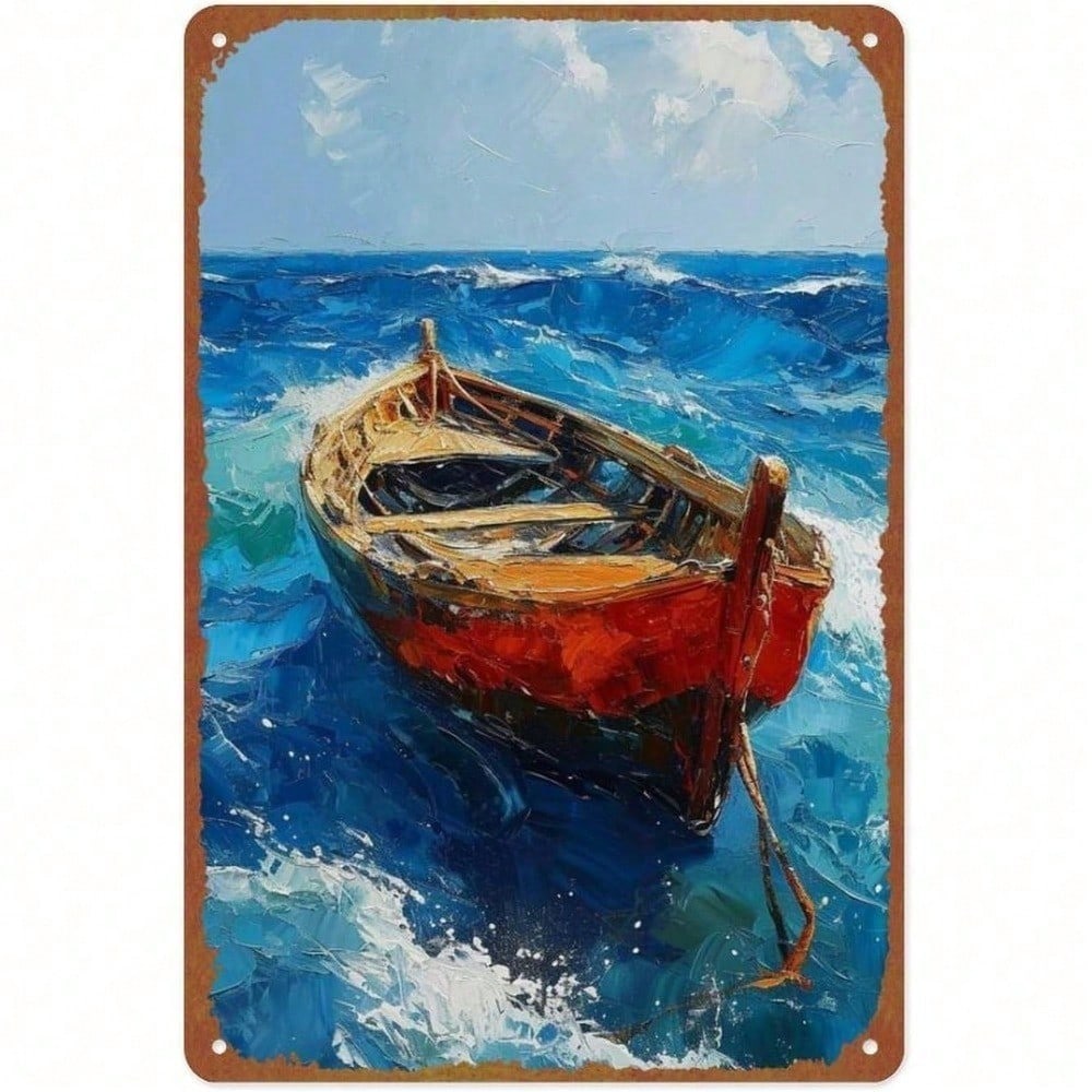 

Vintage Ship Metal Wall Art Decor