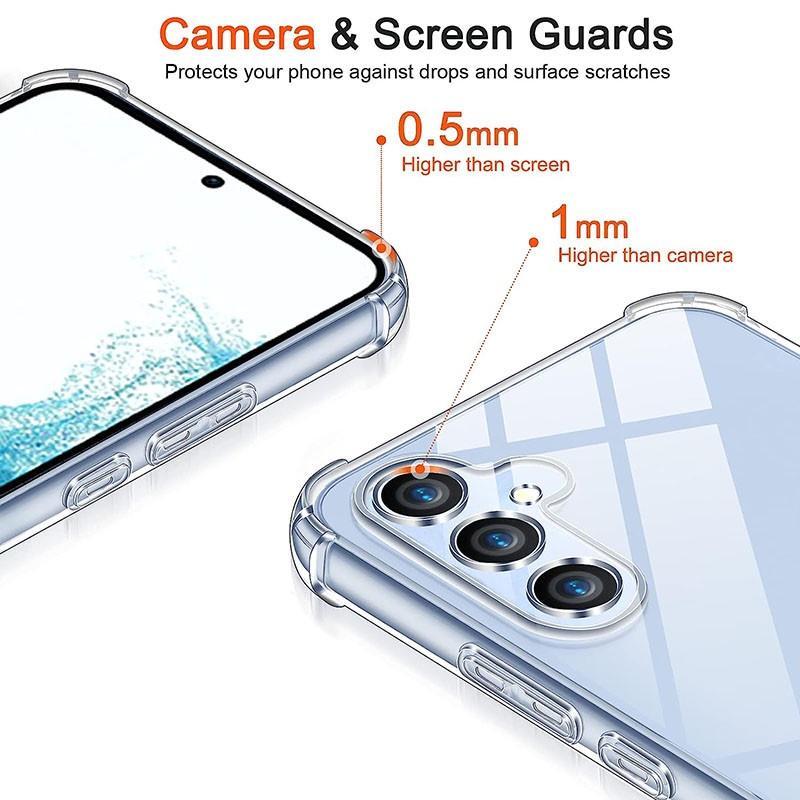 For Realme C65 C 65 RMX3910 Soft Rubber Gel Jelly Case Transparent Military Grade Anti-Scratch Resistant Back Cover Skin