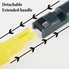 2Pcs Screen Cleaning Brush with Extended Handle 2-in-1 Brush Scraper Design Outdoor Window Screen Cleaner