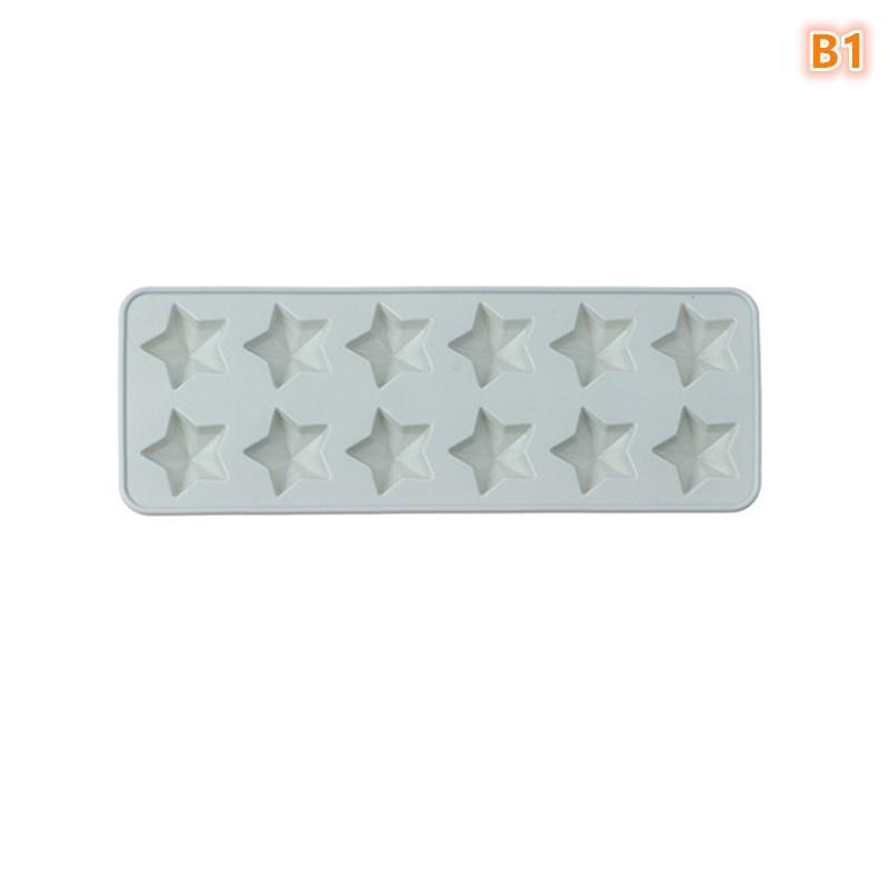 Multicavity Heart Little Star Biscuit Making Tool Twinkle Star Chocolate Muse Cake Silicone Mould Ice Tray Candle Soap Decor
