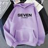 Letter Print JungKook Seven Hoodie Unisex/Unisex Harajuku Aesthetic Hoodies Unisex Autumn Winter Pullovers Sweatshirts Dropshipping