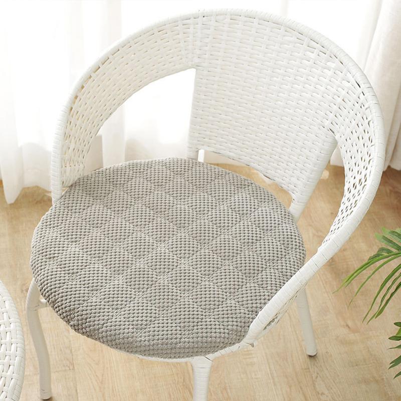 Нескользящая утолщенная круглая вельветовая подушка для сиденья стула эркер татами домашний декор футон напольный коврик для офисного сиденья 40cm 2845₽