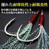 Nullie Double Assist Hook Tinsel Jigging 1.5cm Hook Width 40 Sets 80 Pieces