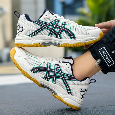 New Badminton Shoes Men's Shoes Professional Competition Tennis Sports Shoes Breathable Non-slip Beef Tendon Sole Volleyball Table Tennis Shoes