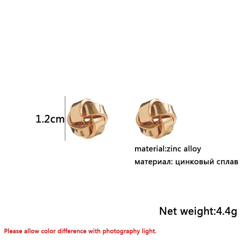 Tiny Twisted Stud Earrings for Women Gold Small Earrings Girls Ear Jewelry aretes de modernos