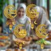1 Stück Acryl Ramadan Kareem Mond Stern Wandanhänger Eid Mubarak Ornamente für Zuhause Eid Al Fitr Muslimische Islamische Feiertagsparty Dekoration