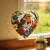 Yousheng Bird Suncatcher Stained Glass Hummingbird Window Hanging Ornament for Home Wall Garden Decor Bird Lover Gifts