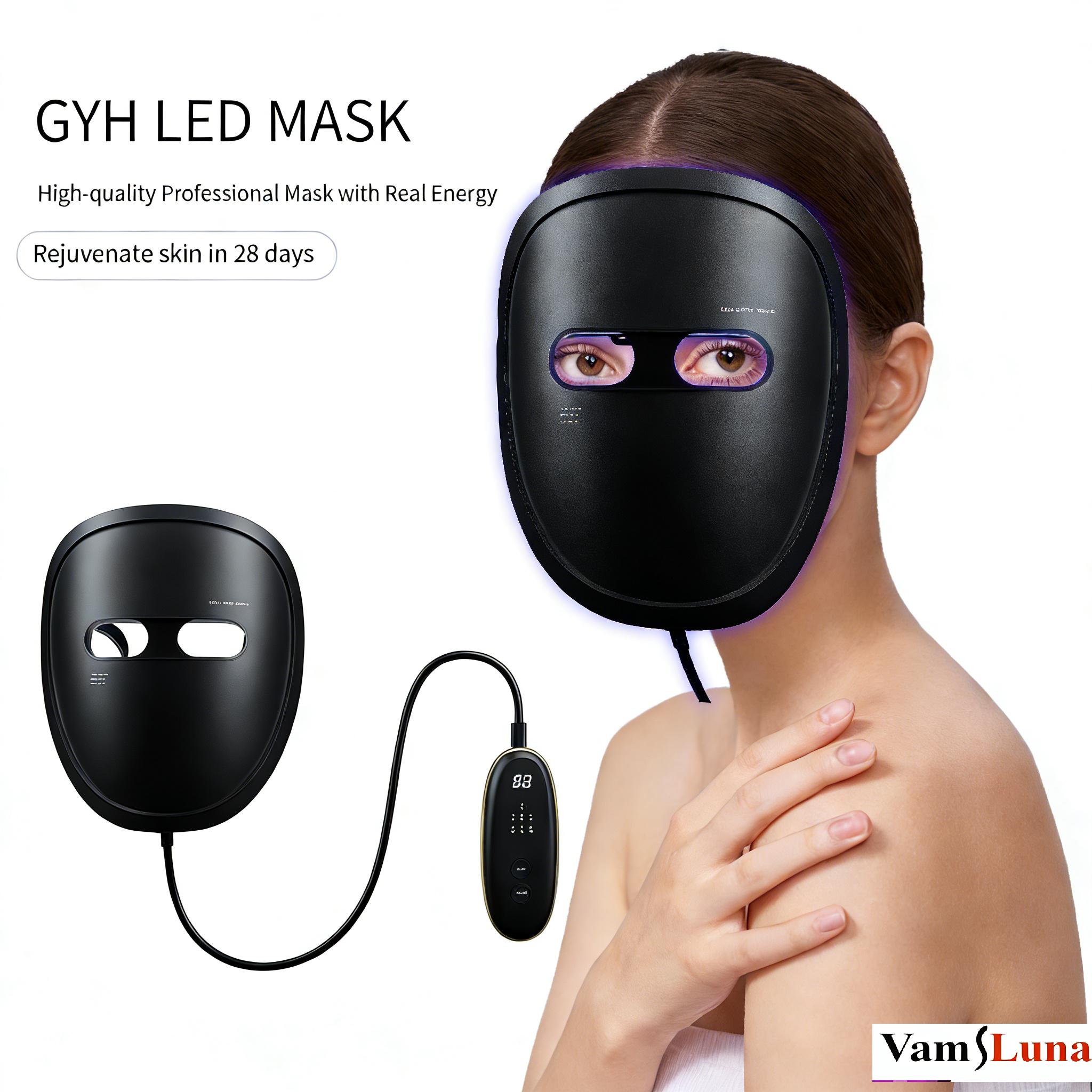 Home Use Skin Care Products Face Infrared Photon Therapy Led Electrical Facial Mask чёрный
