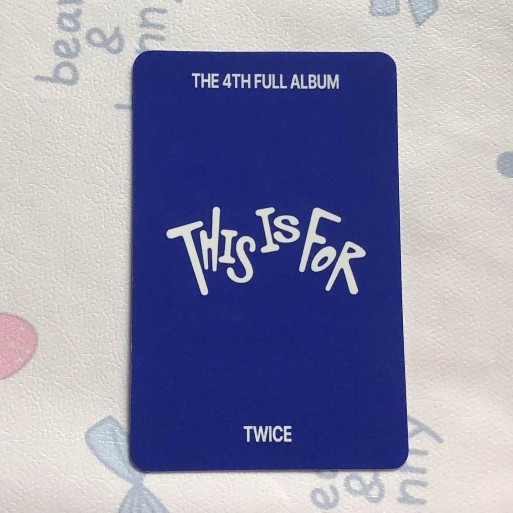 [USED] TWICE Bonus Limited Edition Tzuyu THIS IS FOR Pre-Recorded Trading Card