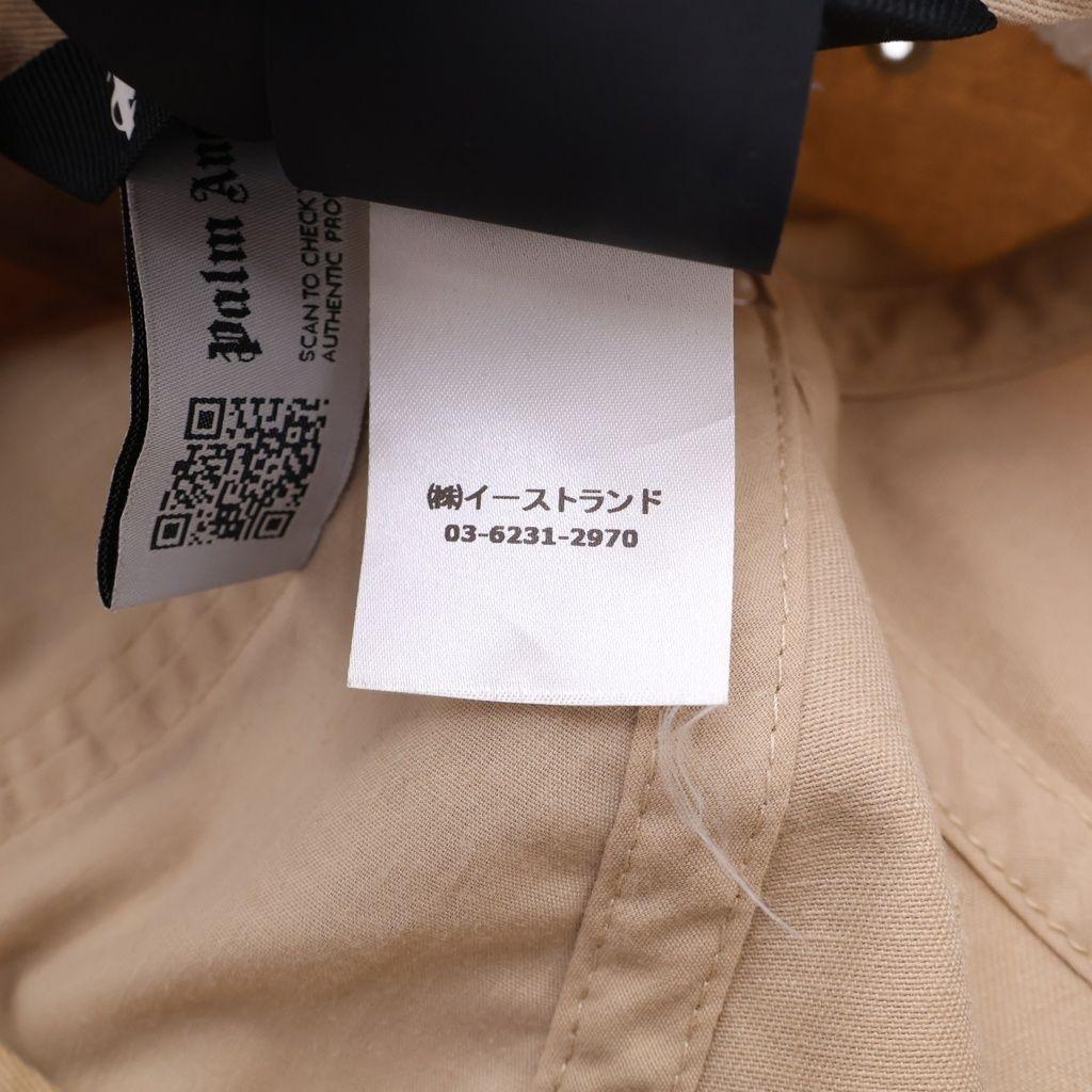 Used Palm Angels Logo Embroidery Cotton Cap PMLB003C99FAB001 Beige