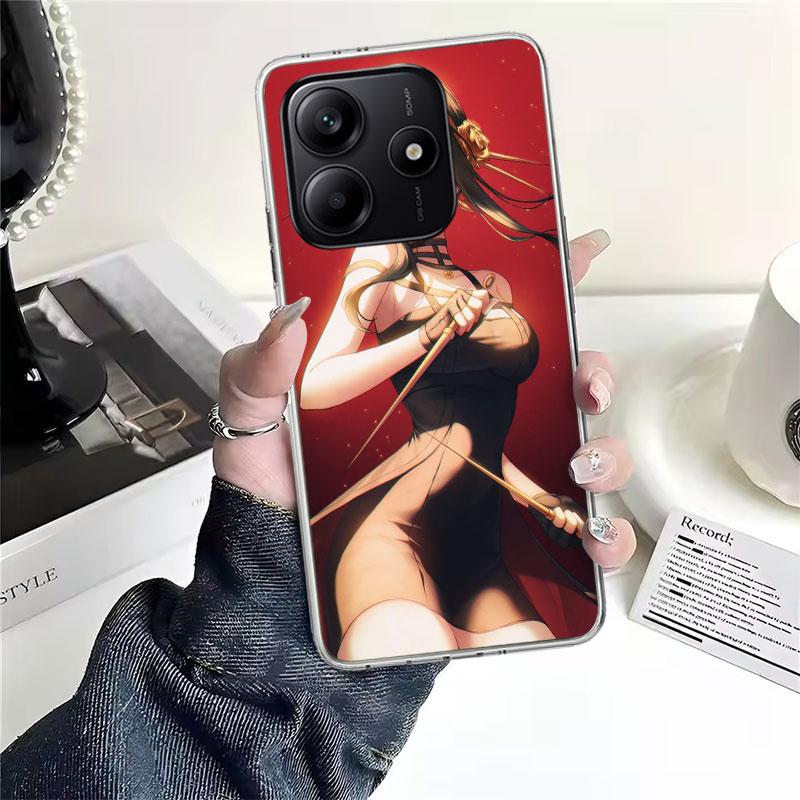 S-Spy Family Yor F-Forger Soft Phone Case For Xiaomi Redmi Note 15 14 14S 13 12 Pro Plus 12S 11 11S 11E 10 10S 11T 5G Fundas Coq