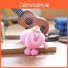 Pink Green Capybara Plush Keychain Toy Pp Cotton Fill Bag Decor Item Collectors