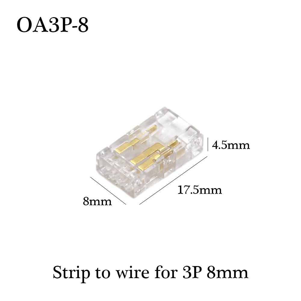 30pcs COB LED Wire Connector Connection Solderless Mini Buckle FCOB RGB CCT LED Strip Lights 2 3 4 Pin No Dark Area Connector