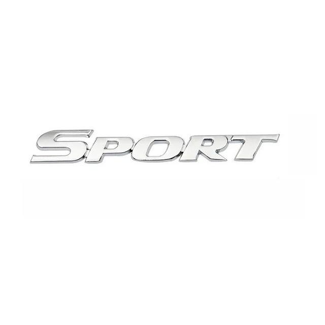 

3D Chrome Car Letters Logo Metal SPORT Emblem Badge Sport Stickers Car Rear Trunk Accessories