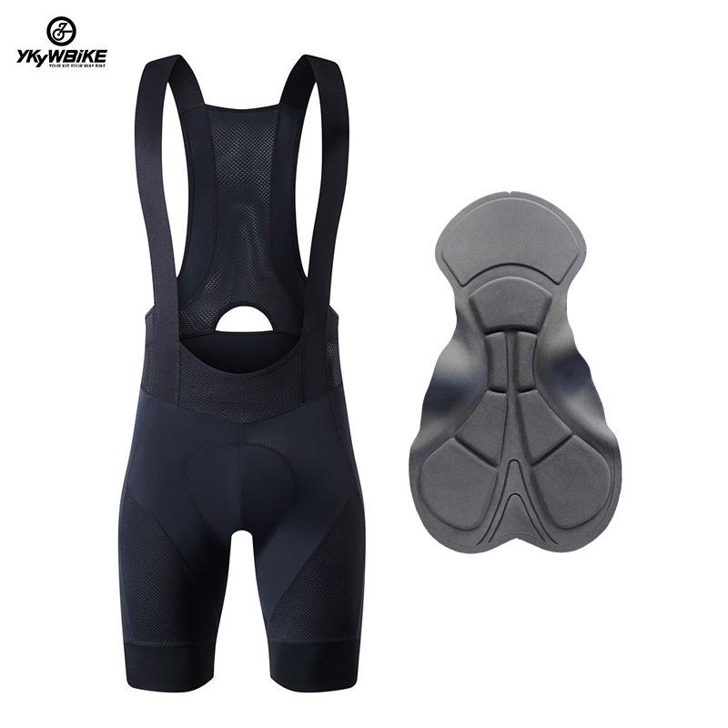 

Мужские летние велошорты с лямками YKYWBIKE - Дышащие, Влагоотводящие, Дизайн с вырезами. Medium (M)