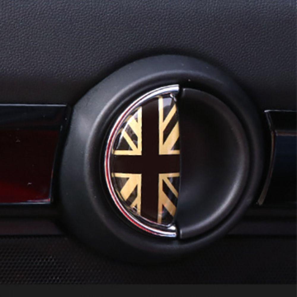 2PCS ABS Car Door Handles Sticker National Flag Round Car Door Handles Decor Multicolor Car Decals for BMW MINI