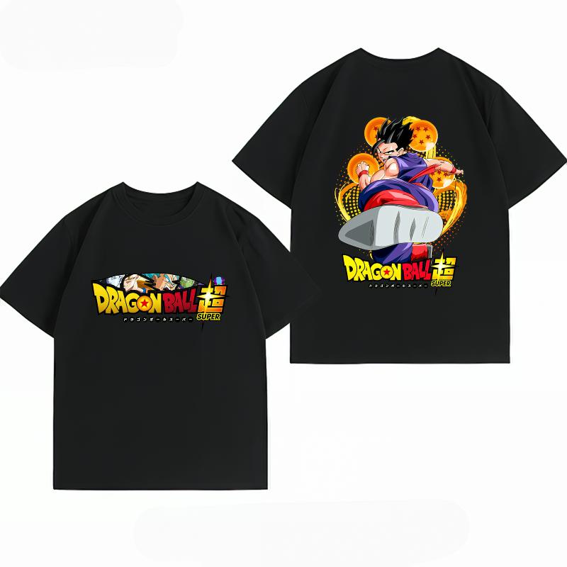 Unisexs Clothing 100 Cotton Summer TShirt Dragon Ball Super Gohan Print Anime Streetwear Casual Short Sleeve Tops
