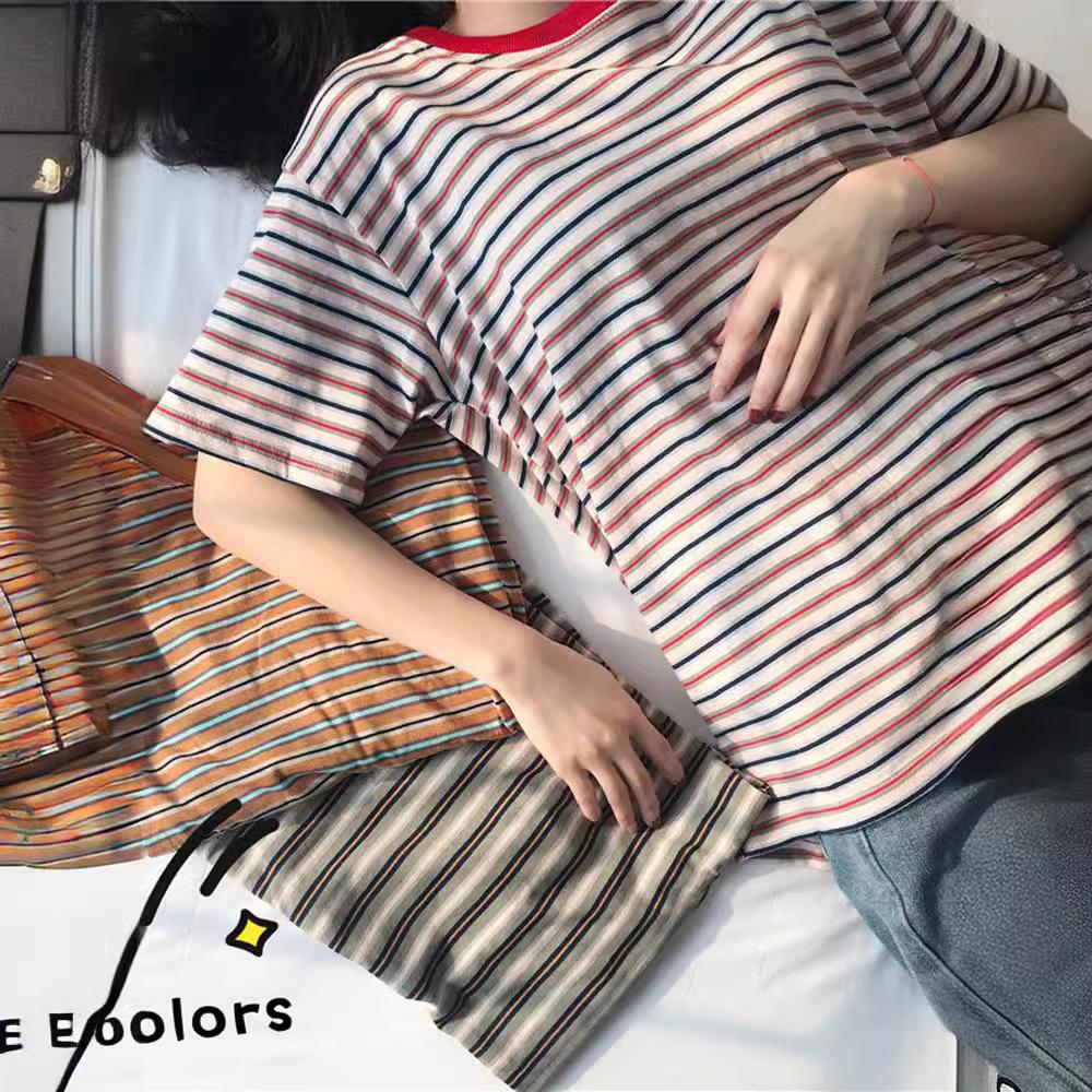 GMXIA Women's Fashion Casual Short Sleeve O-Neck T-Shirt and Top