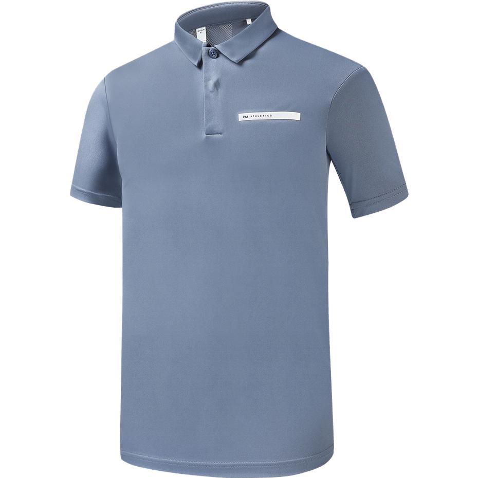 FILA Latte Girl 3.0 Polo Shirt Men s Iron Paint Blue A11M321116FDB L