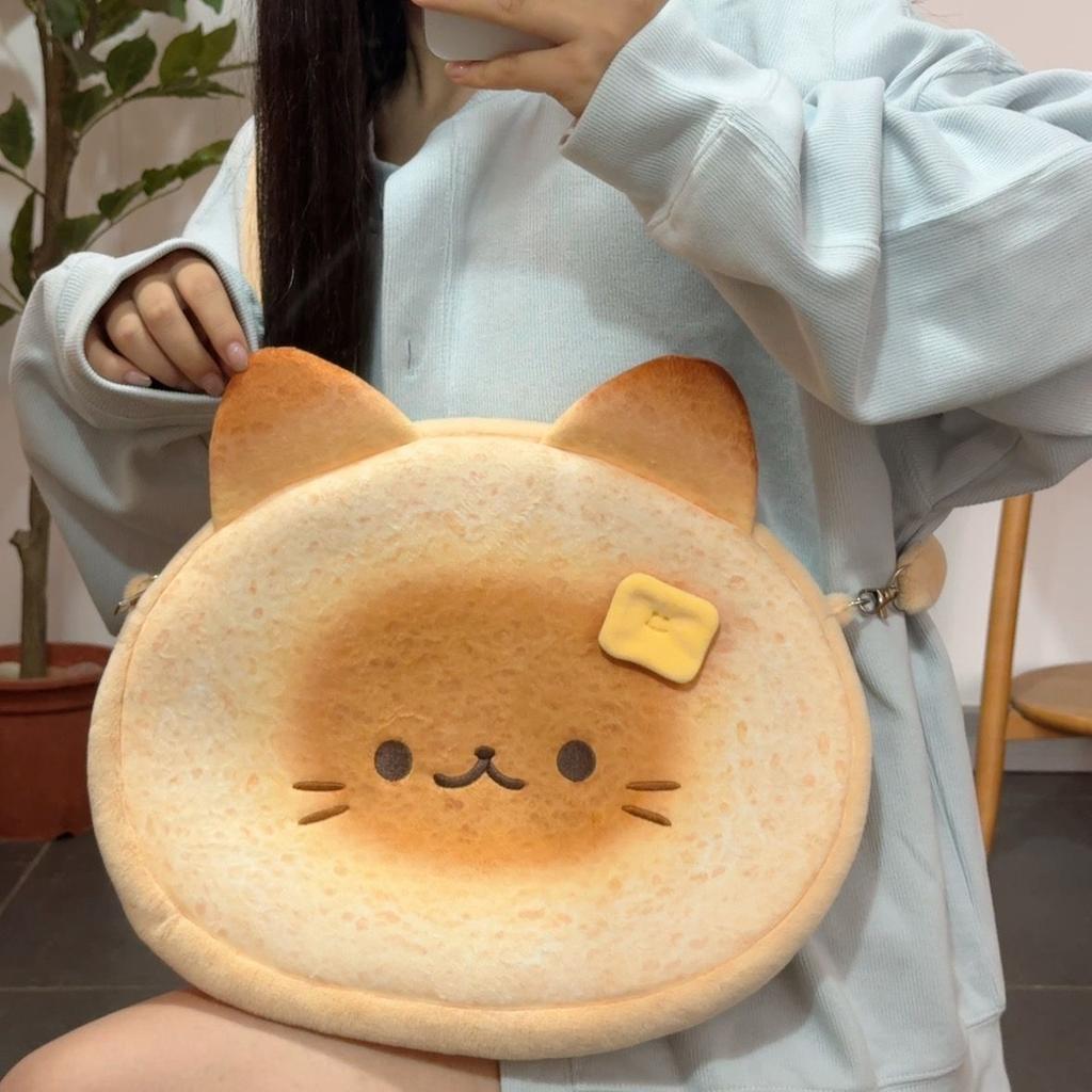 Harajuku Butter Cat Circular Shoulder Bags Women Cartoon Handle Y2k Handbag Ladies Large Capacity Sweet Cute Crossbody Bags 2025