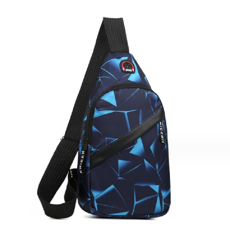 New Men's Chest Bag New Fashion Korean-Style Casual Sports Water-Proof Shoulder Crossbody Bag Cross Body Chest Bag For Male