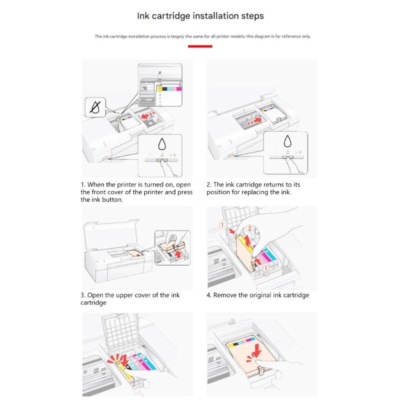 Friendly ABS Liquid Ink Cartridge LC101 LC103 Printer Quick Snap Design Long Lasting