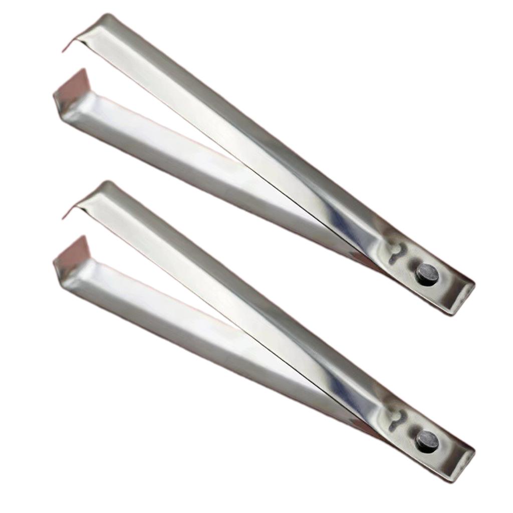 Lot de 2 Éplucheurs d'Ail Professionnels et Extracteurs Pince à Arêtes de Poisson Accessoires Gain de Temps pour les Passionnés de Cuisine