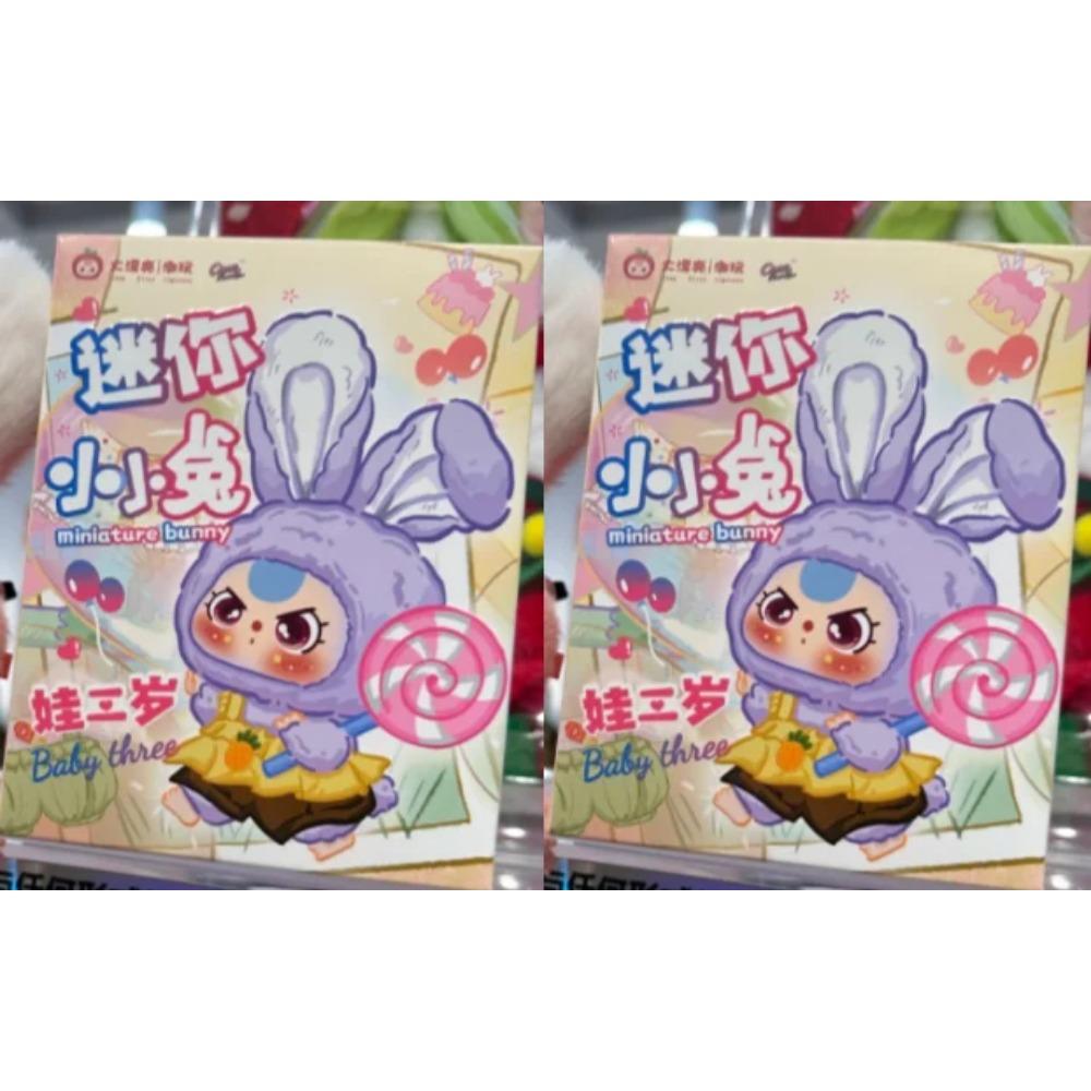 Miniature Bunny Vinyl Figure Blind Box: Cute Macaron-Themed Collectible, Bag Charm & Decorative Ornament
