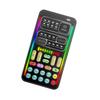 Voice Changer Portable Voice Changer Device with 8 Sound Effects Colorful Light Mini Live Broadcast Handheld Microphone