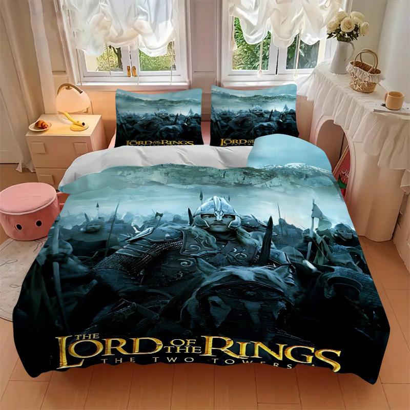 3pcs Lord of the Rings Duvet Cover Set (1 Duvet Cover + 2 Pillowcases, No Core) - Comfortable, And Breathable Bedroom Decoration Yy251104097