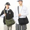 Tooling Tide Brand Neutral Locomotive Ins Solid Color Satchel Japanese and Korean Casual Style Shoulder Messenger Bag