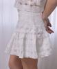 Lapineatteullie Sequin Ruffle Skirt White