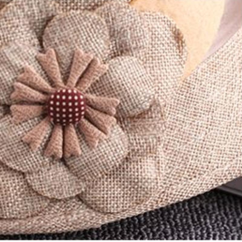 Dámská květinová pánevová čepice jaro podzim dámská jednobarevná rybářská sluneční clona klobouk čepice