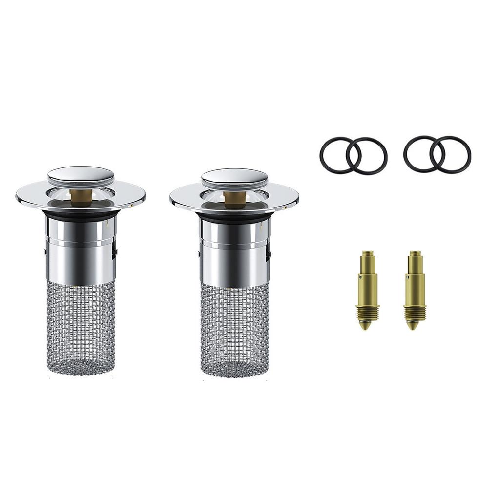 Plug In And Press Type Stainless Steel Sink Plug, Filter, Collector